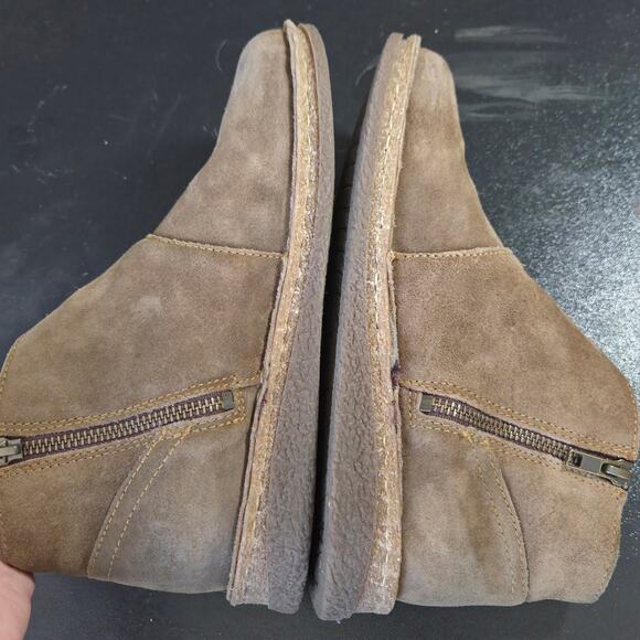 Born Tora Beige Suede Comfort Crossover Boots Cork Adventure Gorpcore 7.5 EUC - Picture 10 of 11
